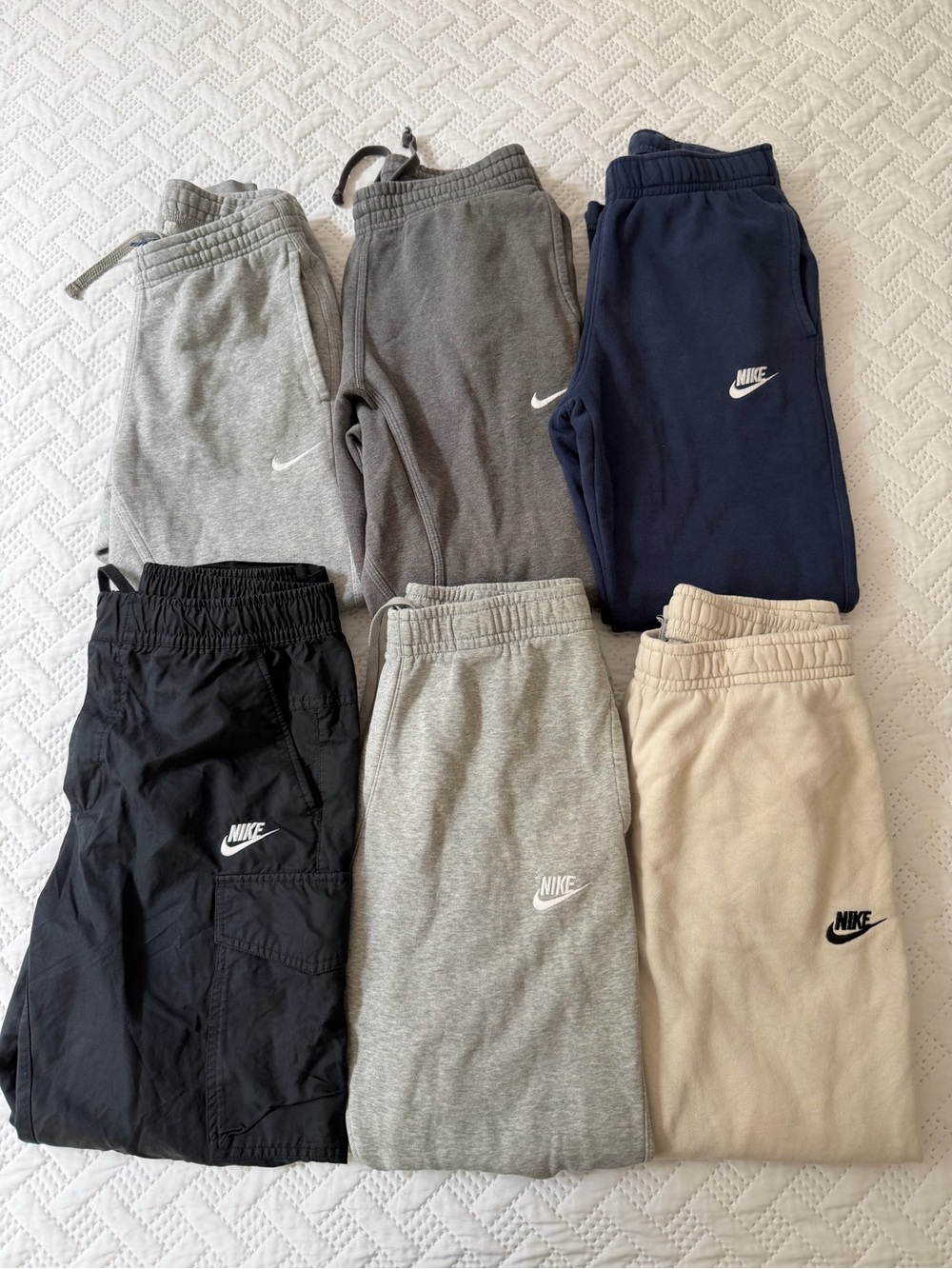 Nike Men Club Fleece Small Medium Jogging Pants Lot of 6 Activewear Streetwear